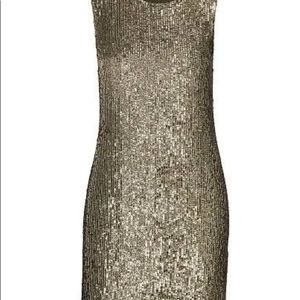 Polo Ralph Lauren Women's Sequined Shift Dress - New Olive - Size 2